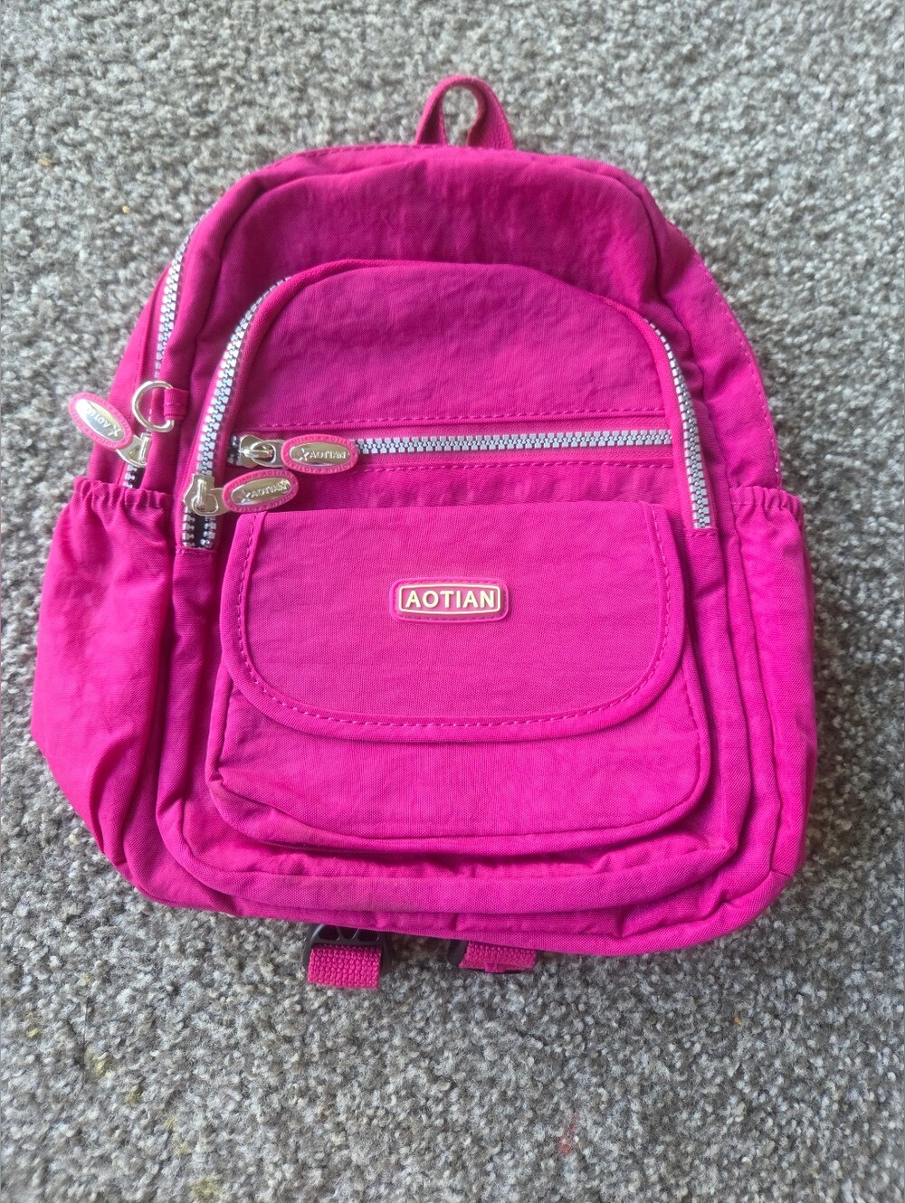 Aotian Mini Backpack Travel Bag Dark Pink